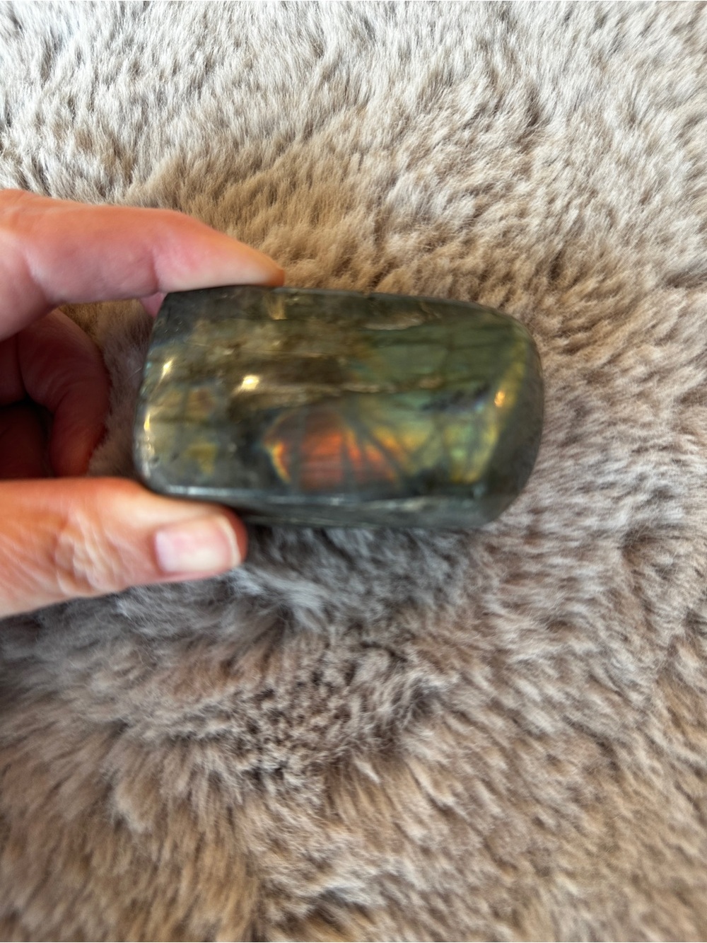 Natural Labradorite Polished Free Form Crystal